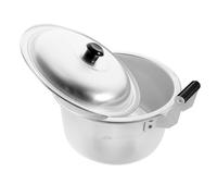 ARTSEWPLY Large Capacity Aluminum Alloy Noodle Pot with Lid Lightweight Multi-Function Rice Cooking Utensil for Home Use Gas Grill Compatible Stew and Soup Stockpot
