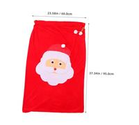 ARTSEWPLY Large Christmas Drawstring Present Bag Santa Claus Design Secure Closure Multi-functional Wrapping Sack for Candy and Party Use