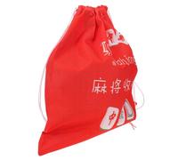 ARTSEWPLY Large Drawstring Mahjong Bag Fabric Storage Pouch for Chinese Mahjong Travel Home Game Jewelry Bag