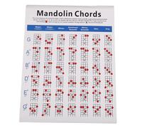 ARTSEWPLY Large Mandolin Chord Chart Plate Paper Fingering Diagram Training Guide for Beginners Lightweight Practice Reference for Mandolin Chords and Notes