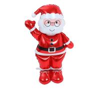 ARTSEWPLY Large Standing Santa Claus Foil Balloon Inflatable Xmas Party Decoration for Winter Holiday Celebrations Reusable Christmas Balloon for Festive Indoor and Outdoor Display