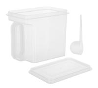 ARTSEWPLY Laundry Detergent Storage Box Small Size with Lid, Plastic Baking Soda Powder Organizer Container for Laundry Room Pantry, Reusable Washing Powder Storage Bin for Home Use