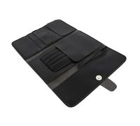 ARTSEWPLY Leather Hair Scissor Pouch Foldable with Snap Closure Multifunctional Barber Tool Bag for Hairdressers Lightweight Case Protecting Scissors Combs Clips Travel-Friendly Salon