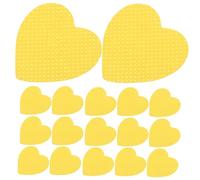 ARTSEWPLY Lint Free Cotton Pads Nail Polish Remover Pads Eyelash Extension Supplies 200pcs Heart Shape Yellow Nail Art Gel Removal Makeup Wipes for Home and Travel