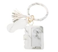 ARTSEWPLY Lip Balm with Flat Straight Neat Side Seam Key Chain Pu Leather Lipstick Holder Bag Includes Key Chain Bracelet Stores Small Items Suitable for Everyday Use