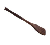 ARTSEWPLY Long Handle Wooden Kitchen Heat Resistant Flat Turner for Stir Fry and Frying Eggs Smooth Surface Easy to Clean Versatile Wooden Wok Utensils for Cooking
