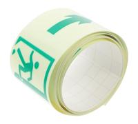 ARTSEWPLY Luminous Warning Sign Tape Facility Caution Decal Self-adhesive Direction Symbol Sticker for Apartment Hallways Safety Path Fire Exit