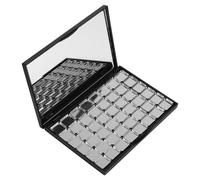 ARTSEWPLY Magnetic Eyeshadow Palette Empty Makeup Organizer Mirror 48pcs 16x19mm Metal Pans Refillable Cosmetic Case for Diy Eyeshadow Blush Powder Storage
