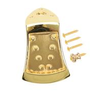 ARTSEWPLY Mandolin Triangle Bridge Tailpiece Set with Screws Metal String Pull Plate String Mandolin Replacement Enhances Crisp Sound and Easy Installation