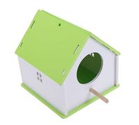ARTSEWPLY Medium Green Parrot Bird House Hanging Nesting Box Bird Nest House for Garden Decoration Lightweight Portable Safe Eco Friendly Design