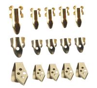 ARTSEWPLY Metal Guitar Finger Picks Set with Open Design Comfortable Thumb and Finger Picks for Banjo Mandolin Acoustic Strings Gold Tone Kit with Protective Case for Beginners and