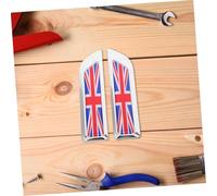ARTSEWPLY Metal UK Flag Car Badge Weather Resistant Racing Logo Decal for Automotive Modification Protective Side Strip Compatible with Various Car Models Silver Wheel Eyebrow Decorative