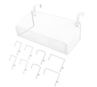 ARTSEWPLY Metal Wire Storage Basket Bedside Headboard Shelf for Beds