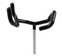 ARTSEWPLY Microphone Boompole Stand Metal Mic Support Holder with Adjustable Cantilever Arm Black Recording Equipment Fixing Clip for Studio and Live Performances