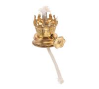 ARTSEWPLY Mini Metal Kerosene Lamp Regulator Wick Holder Retro Oil Lamp Accessory with Metal Base Professional Fitting and Outdoor Use