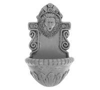 ARTSEWPLY Miniature Pond Lion Head Vintage Wall Decor Wall Decor for Mini House Doll House Furniture Garden Decor Animal Wall Mount Dollhouse Accessories Mini Dollhouse Decor Resin Grey