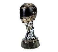 ARTSEWPLY Motorcycle Helmet Shaped Resin Trophy Award for Home Decoration Creative Racing Trophy for Sports Events Ceremonies and School Awards Unique Design for Adults