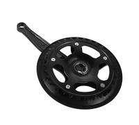 ARTSEWPLY Mountain Bike Crank Arm Set 32t Single Chainring with Chain Guard, Square Taper Bicycle Crankset Compatible for E-bike and Road Bikes, Low-maintenance Drivetrain Component