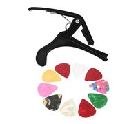 ARTSEWPLY Multi-function Capo Guitar Clip Guitar Capo Clamp Plastic Wear Resistant Break Resistant Tuning Accessory for Beginners and Professionals Random Color