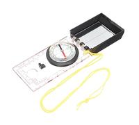 ARTSEWPLY Multifunctional Outdoor Measuring Scale Ruler Compass Portable Surveying Navigation Tool for Hiking Camping Practical Steering Instrument