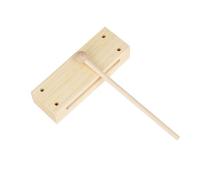 ARTSEWPLY Musical Wood Block Percussion Instrument Music with Mallet Handmade Two Tone Rhythm Block for Music Teaching Creative Design Percussion Instrument for Boys