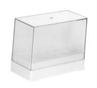 ARTSEWPLY Nail Drill Bits Organizer 10-hole Plastic Grinding Head Storage Box White Nail Grinding Head Display Stand for Salon and Home Use