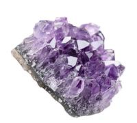 ARTSEWPLY Natural Amethyst Crystal Cluster Ornament Random Shape Delicate Stone Decor Centerpiece for Home Office Bedroom Calming and Stylish Crafting Accessory