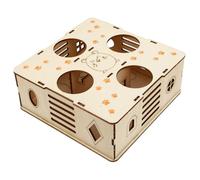 ARTSEWPLY Natural Hamster Maze Tunnel Pet Labyrinth Activity Tube for Small Animals Exercise and Chewing Prevention