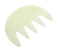 ARTSEWPLY Natural Jade Gua Sha Massage Comb for Scalp Care Handheld Jade Stone Scalp Brush with Large Teeth for Head Spa for Relaxation and Improved Hair Health Portable for Home and Travel