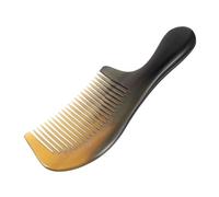 ARTSEWPLY Natural Ox Horn Comb Multi-purpose Detoxing Hair Comb Wide Teeth for Women Random Color