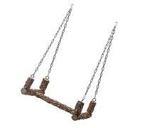 ARTSEWPLY Natural Wood Parrot Stand for Cage Easy Install Bird Perch Platform for Climbing Resting and Beak Paw Trimming Activity Enhancement Random Color