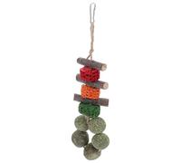 ARTSEWPLY Natural Wooden Chew Snack for Hamsters and Guinea Pigs, Applewood Corn Husk Chewing, Small Animal Teeth Care Treat, Suitable for Rabbits and Bunnies