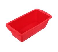 ARTSEWPLY Non Stick Reusable Silicone Loaf Baking Tray Rectangular Bread and Cake Mold Easy Clean Toast Bread Baking Pan for Home and Professional Use Red