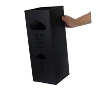ARTSEWPLY Nordic Metal Umbrella Stand with Raindrop Design Freestanding Square Umbrella Holder for Entryway and Office for Canes Walking Sticks and Multi-purpose Storage in Hotels and Homes