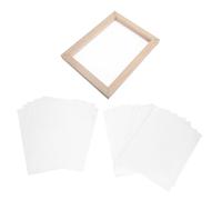ARTSEWPLY Papermaking Mould Deckle Paper Making Kits for Adults Wooden Paper Making Screen Papermaking Mold for Dried Flowers DIY Mesh Screen