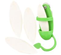 ARTSEWPLY Parrot Feeding Stand Rack with Natural Cuttlefish Bones Bird Perch Hanging Food Holder for Cage Budgies Cockatiels Conures Parakeets