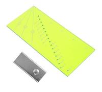 ARTSEWPLY Patchwork Quilting Ruler and Sewing Gauge for Beginner DIY Sewing Supplies Plastic Measuring Tool with Printed Lines Non-Slip Design for Precise Seam and Fabric Measurement