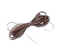 ARTSEWPLY PE Rattan Wicker Repair Material Coffee Color Double Sided Embossed Flat Strip for Patio Furniture Fixing and Handmade Basket Crafting