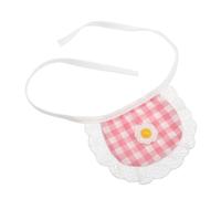 ARTSEWPLY Pet Bandana Bib for Small and Dogs and Cats Cotton Lace Saliva Towel with Floral Plaid Design Washable Breathable Scarf to Protect Fur From Drool Comfortable Daily Neckwear