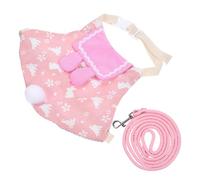ARTSEWPLY Pet Bunny Harness Kit Comfortable Rabbit Clothes Leash for Dwarf and Lop-eared Rabbits Stylish Breathable Outfit for Movement and Wear