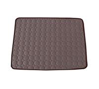 ARTSEWPLY Pet Cooling Mat for Dogs Cats Coffee Colored Summer Pad Breathable Foldable Cooling Bed Mat for Home Kennel Car Travel Reducing Pet Accessory