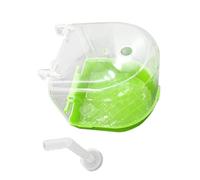 ARTSEWPLY Pet Parrot Bird Bath Tub with Water Injector PVC Plastic Hanging Bathing Basin for Small Birds Like Sparrows Compatible with Birdcages Removable Design for Easy Cleaning