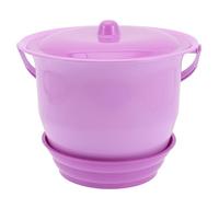 ARTSEWPLY Plastic Chamber Pot with Lid Portable Unisex Urinal Toilet for Boys and Lightweight Pee Pot for Disabled Compact Travel-Friendly Spittoon Random Color