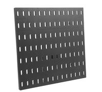 ARTSEWPLY Plastic Peg Board Wall Organizer Panel with No Drilling Installation Versatile Tool Board for Garage Entryway and Craft Storage Black Pegboard Display Rack for Home and Workshop