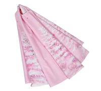 ARTSEWPLY Plush Pink Christmas Tree Skirt Soft Base Cover with Snowflake Design Winter Party Floor Mat for Holiday Decorations and Pine Needle Protection