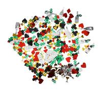 ARTSEWPLY Poker Theme Decorative Confetti Pack for Las Vegas Party Supplies Plastic Table Decoration for Photo Props and DIY Crafts Celebration Accessory