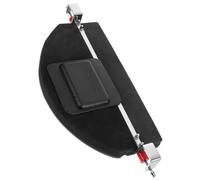 ARTSEWPLY Portable Black Rubber Drum Practice Pad with Hearing Protection and Easy Placement for Drum Kit Silencing and Quiet Training Sessions