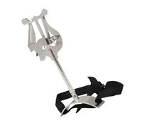 ARTSEWPLY Portable Euphonium Music Stand Silver Multifunctional Sheet Music Rack for Books Notepads Practice Accessories