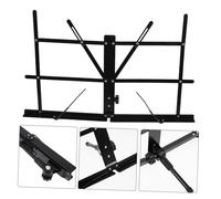 ARTSEWPLY Portable Foldable Music Stand for Guitar and Tablet Adjustable Angle Desktop Holder with Sturdy Metal Clip Lightweight Collapsible Design for Sheet Music and Books Travel-friendly