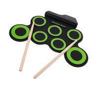ARTSEWPLY Portable Folding Silicone Electronic Drum Kit USB Powered Hand Roll-up Drum Set with Headphone Output and Built-in Music for Quiet Practice and Realistic Drumming Experience